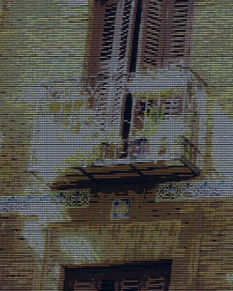 ASCII artwork of Terracotta Balconies in Madrid