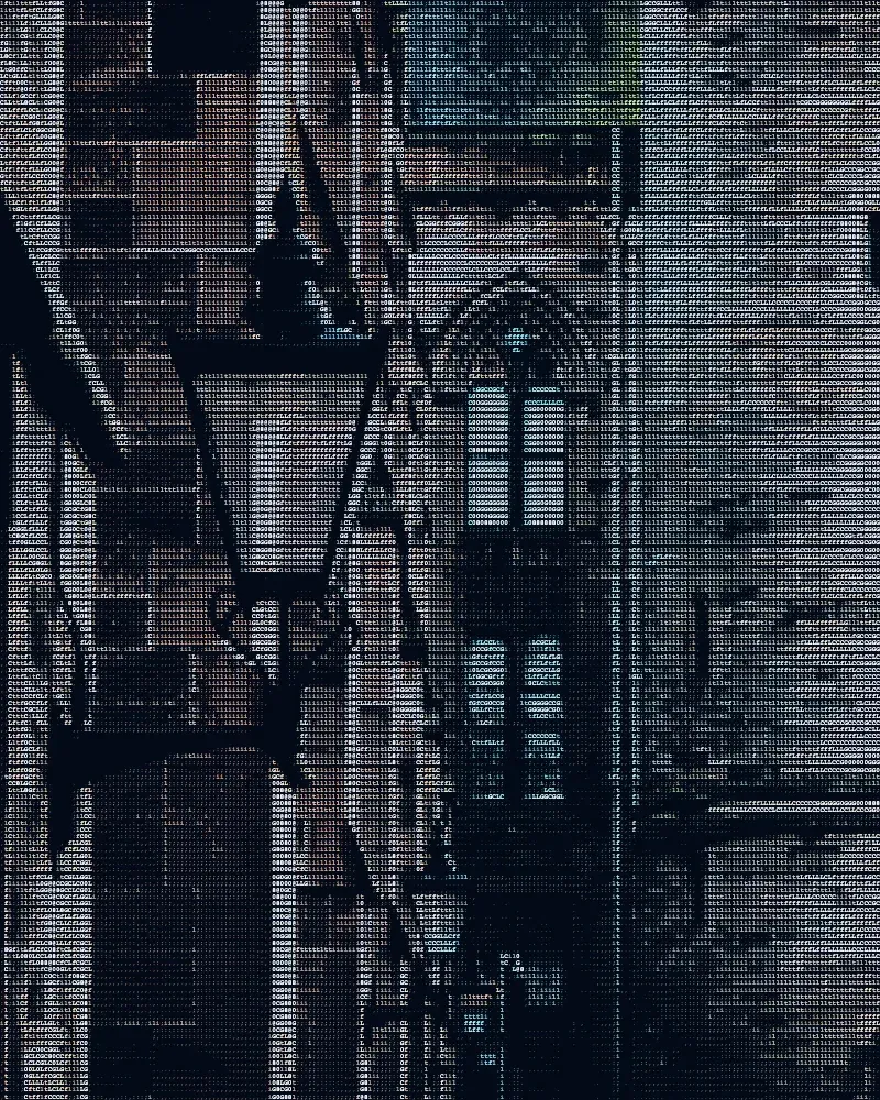 ASCII artwork of Sandstone Passage Lamp in Glasgow