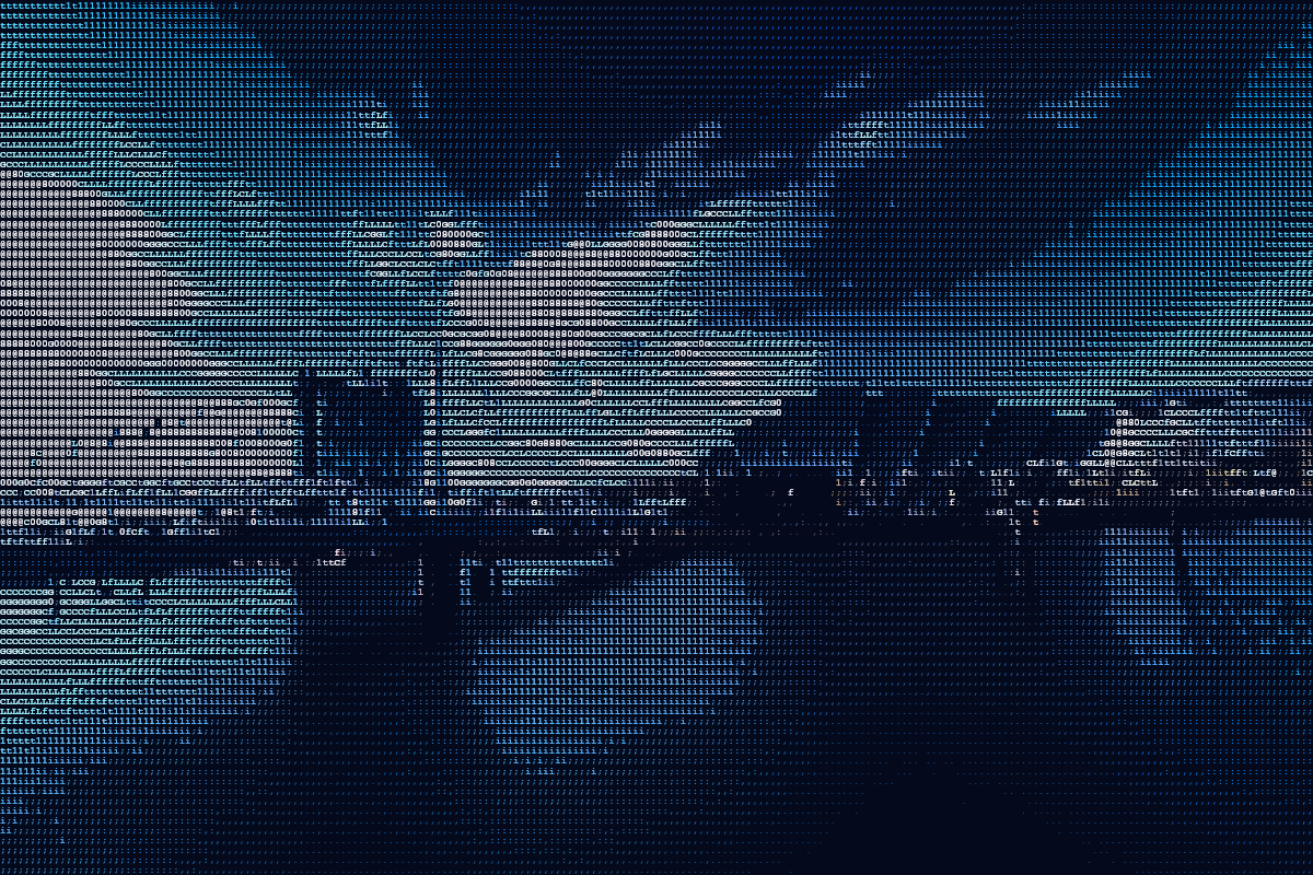 ASCII photograph of Bell’s Bridge and SEC waterfront, Glasgow.